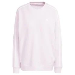 Store 3 Stripes French Terry Sweatshirt Women - Pink, White Hoodies & Sweaters