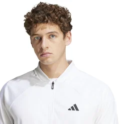 Online 3 Stripes Knit Training Jacket Men - White, Black Jackets