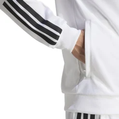 Online 3 Stripes Knit Training Jacket Men - White, Black Jackets