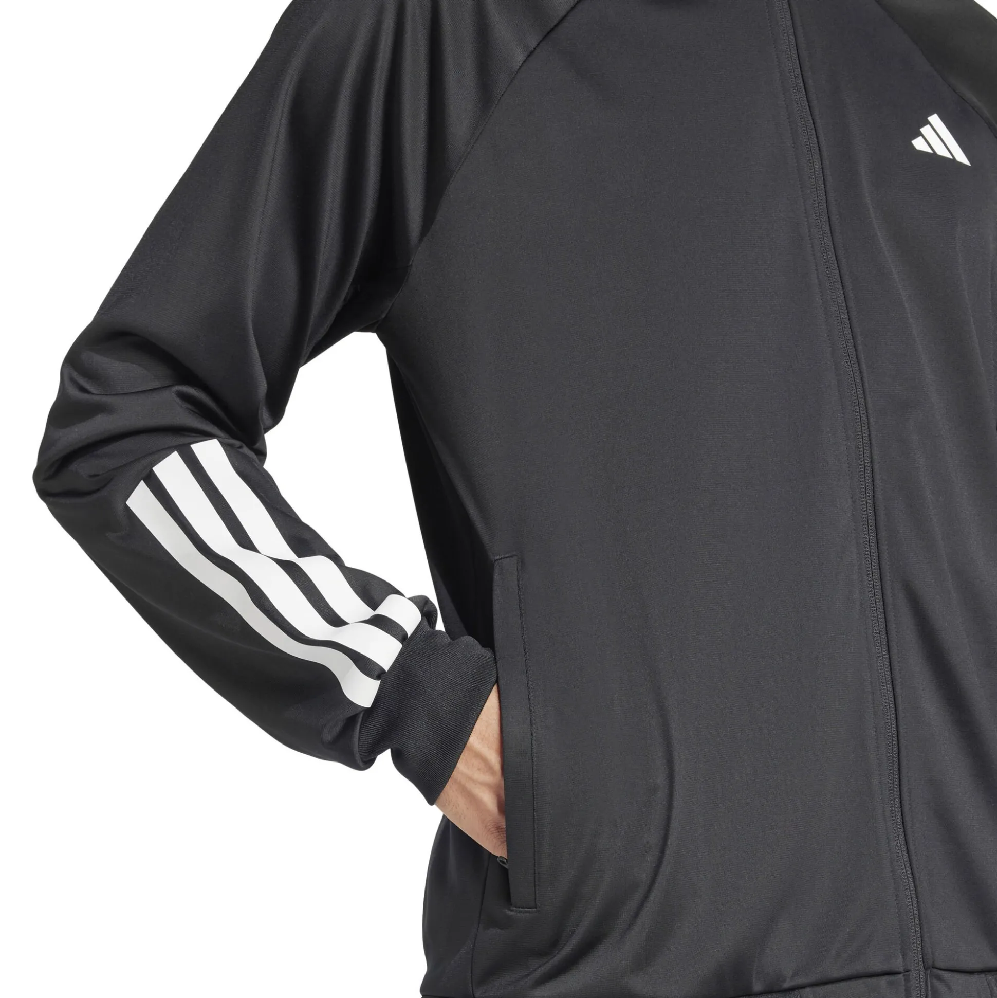 Flash Sale 3 Stripes Knit Training Jacket Men - Black, White Jackets