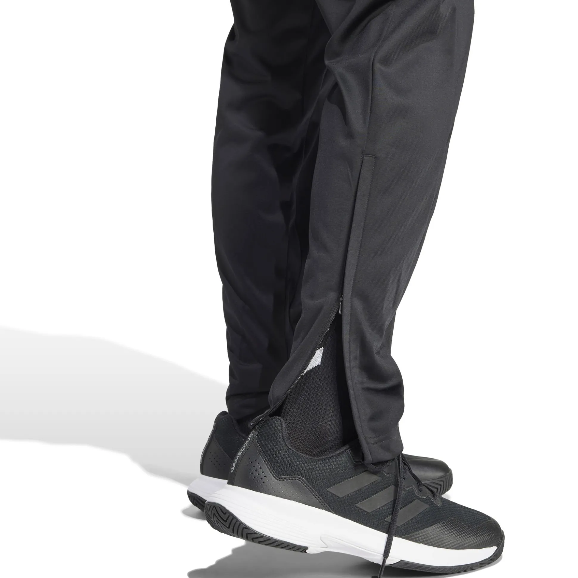 New 3 Stripes Knit Training Pants Men - Black, White Pants