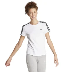 Shop 3 Stripes T-Shirt Women - White, Black Shirts