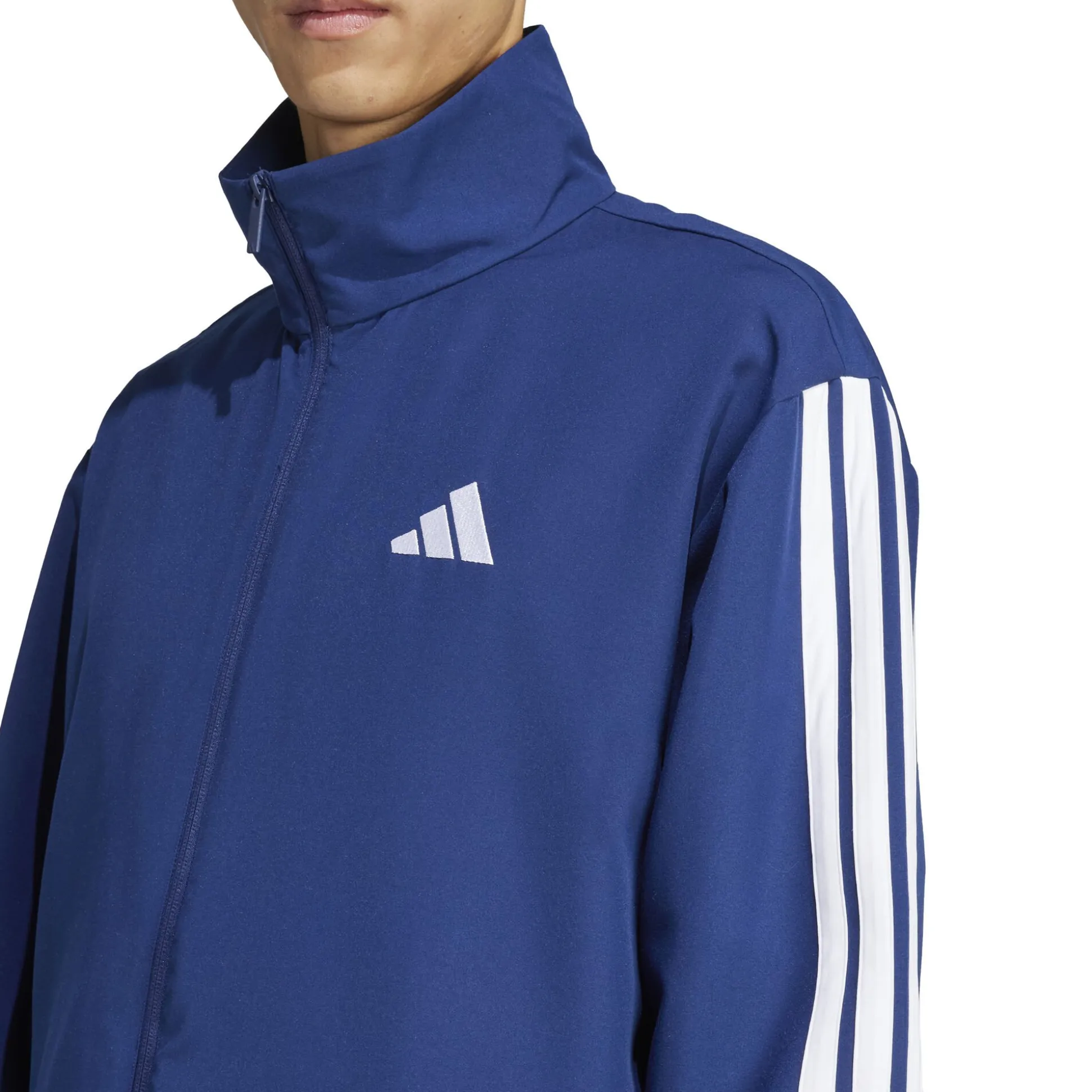 Clearance 3 Stripes Woven Tracksuit Men - Dark Blue Tracksuits