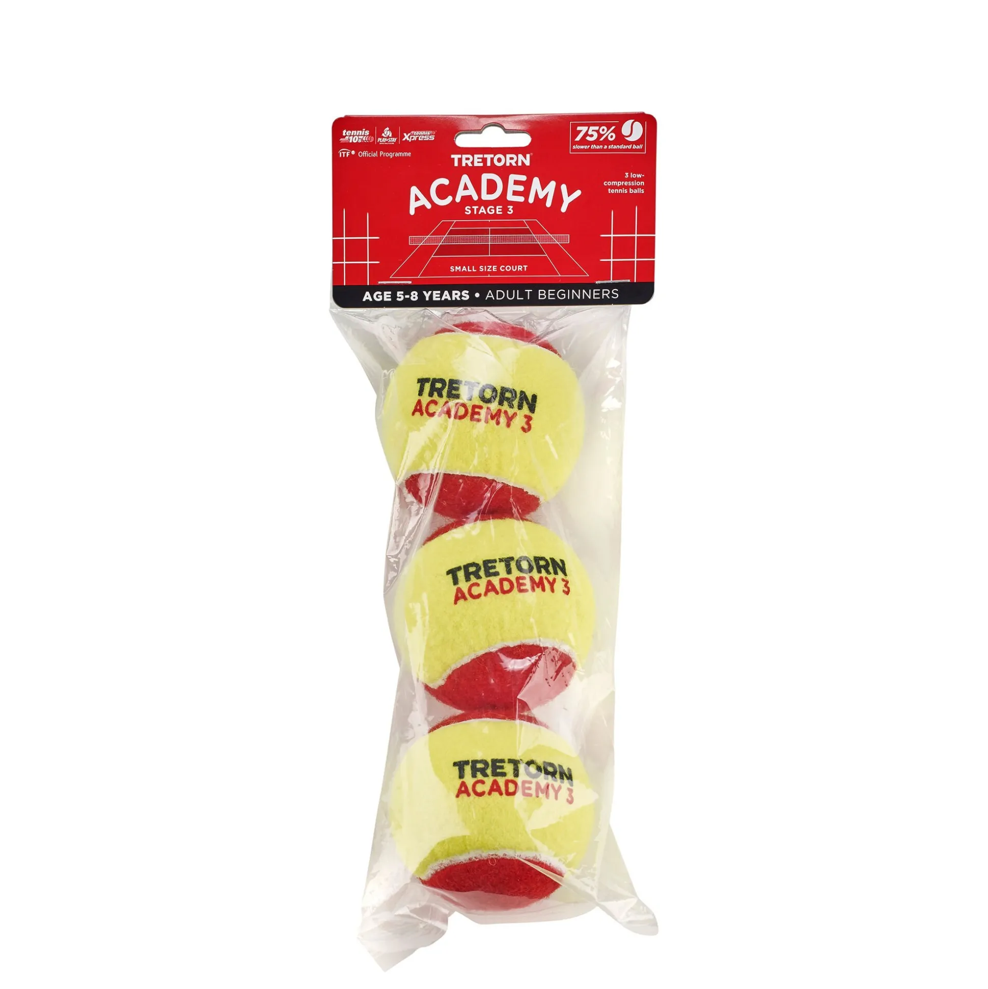 Clearance Academy Red 3 Ball Tube Play & Stay|Practice Balls
