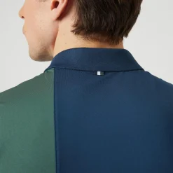 Outlet Ace Block Polo Men - Dark Blue, Green Shirts