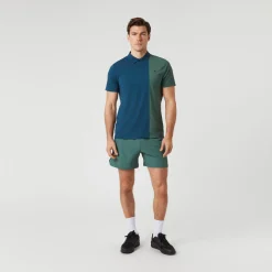 Outlet Ace Block Polo Men - Dark Blue, Green Shirts