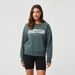 Cheap Ace Boyfriend Sweatshirt Women - Dark Green Hoodies & Sweaters