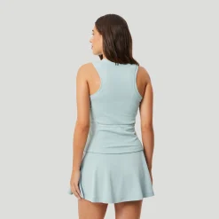 Online Ace Rib Pocket Tank Top Women - Light Blue Tops