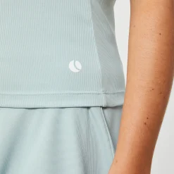 Online Ace Rib Pocket Tank Top Women - Light Blue Tops