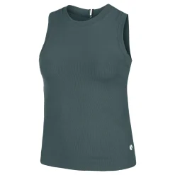 Sale Ace Rib Pocket Tank Top Women - Dark Green Tops