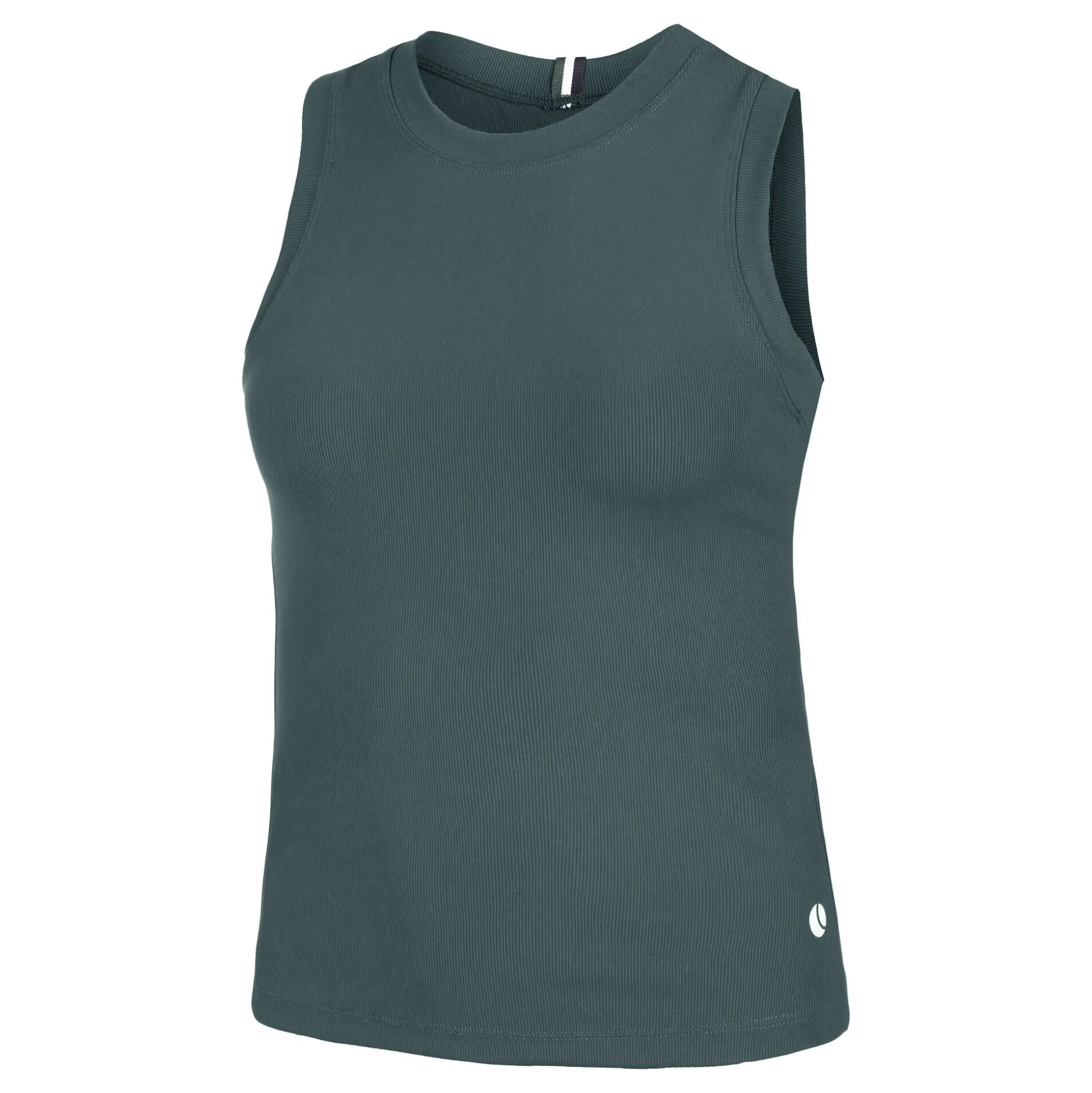 Sale Ace Rib Pocket Tank Top Women - Dark Green Tops