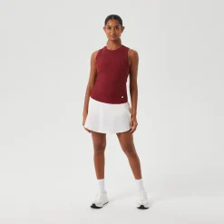 Store Ace Rib Pocket Tank Top Women - Dark Red Tops