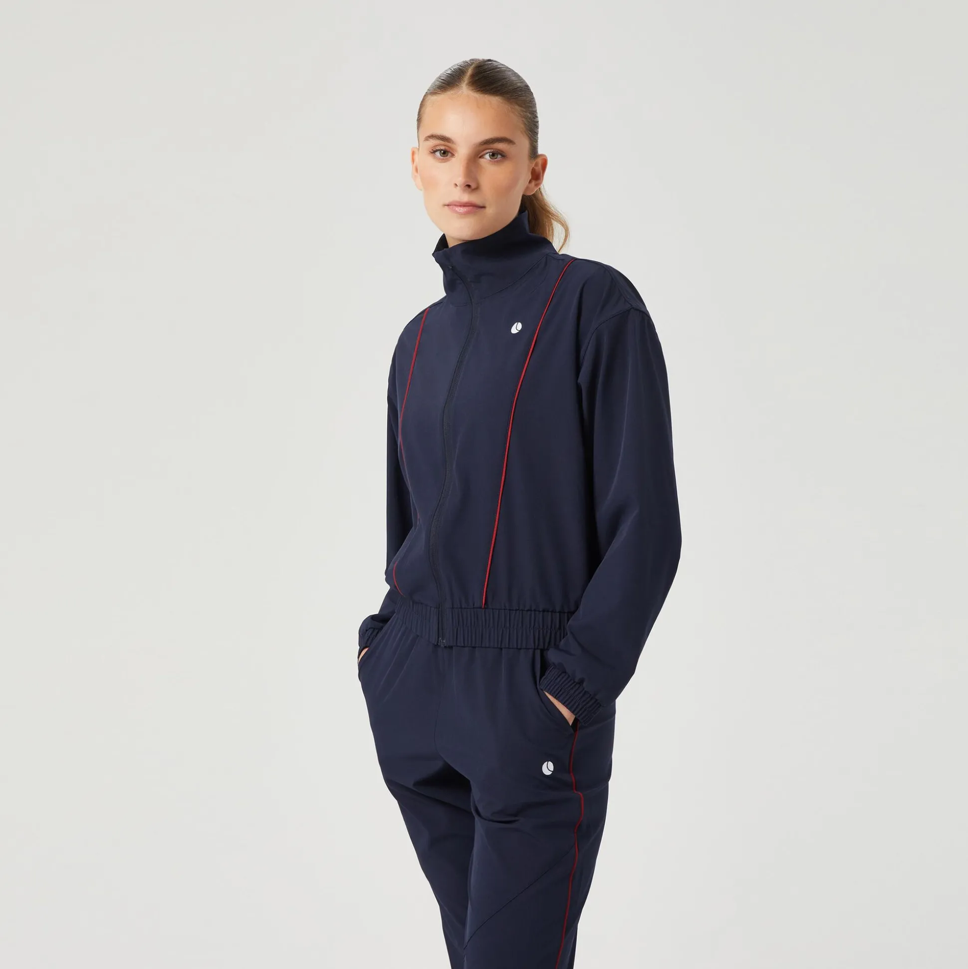 Flash Sale Ace Woven Track Training Jacket Women - Dark Blue Jackets