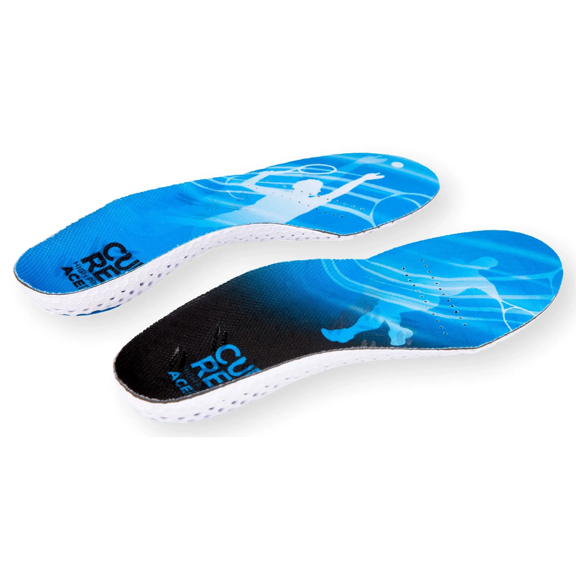 Hot AcePro High Insoles - Light Blue, Black Running Accessories