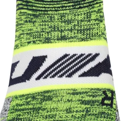 Online AD Run Cushion No Show Running Socks - Neon Yellow, Grey Running Clothing