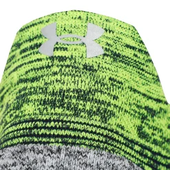 Online AD Run Cushion No Show Running Socks - Neon Yellow, Grey Running Clothing