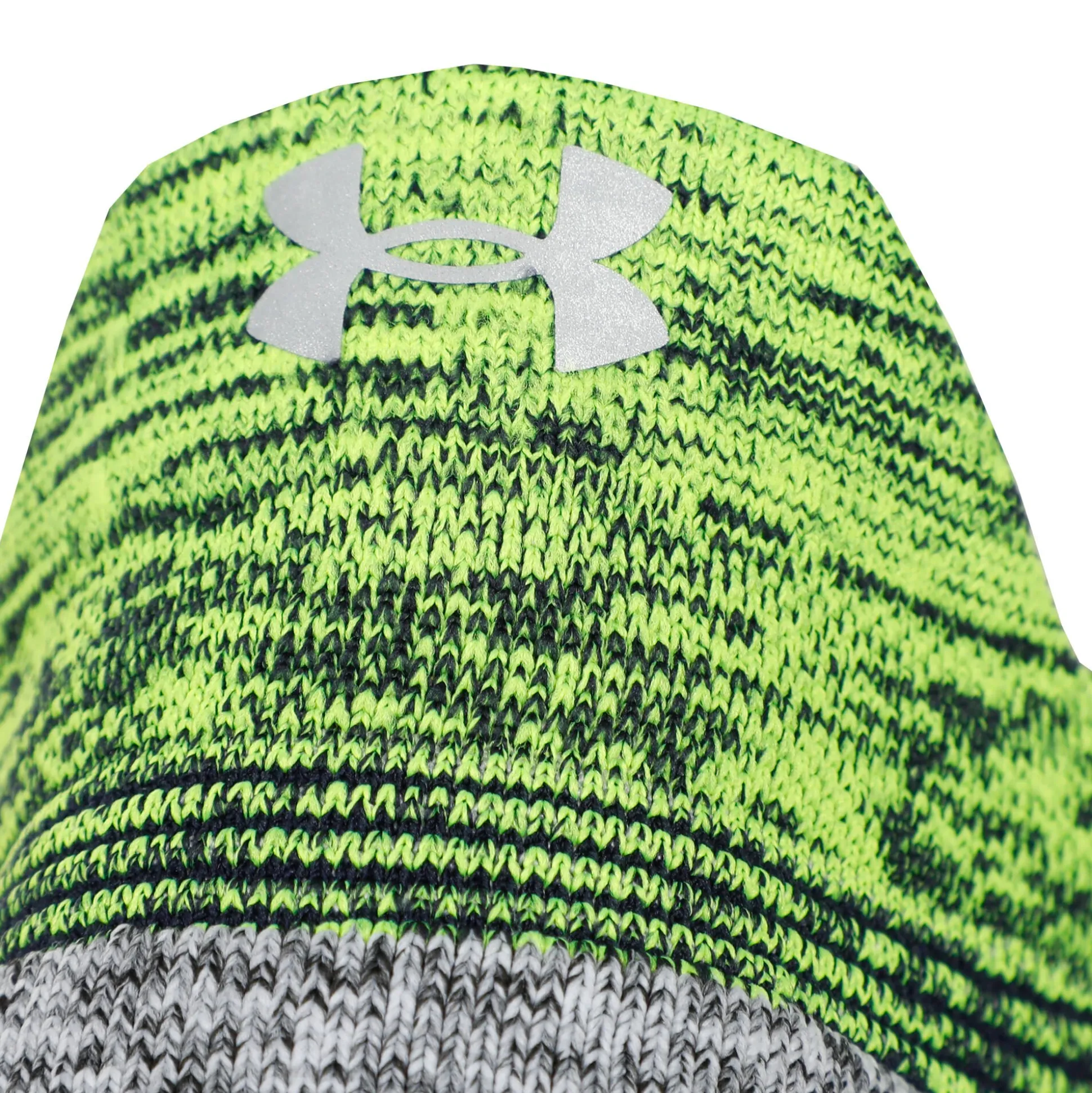 Online AD Run Cushion No Show Running Socks - Neon Yellow, Grey Running Clothing