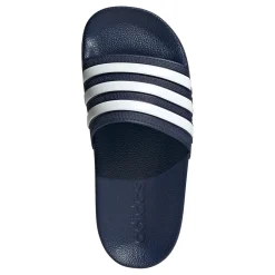 Shop Adilette Shower Slippers Kids - Dark Blue, White Casual Shoes