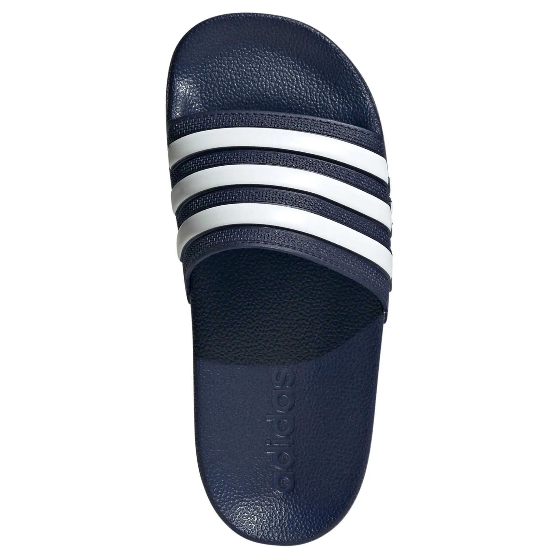Shop Adilette Shower Slippers Kids - Dark Blue, White Casual Shoes
