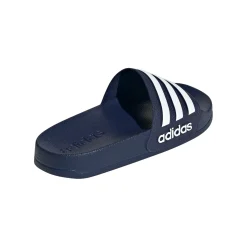 Shop Adilette Shower Slippers Kids - Dark Blue, White Casual Shoes