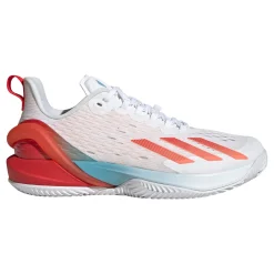 Hot Adizero Cybersonic Clay Court Shoe Women - White, Orange Clay Court Shoes