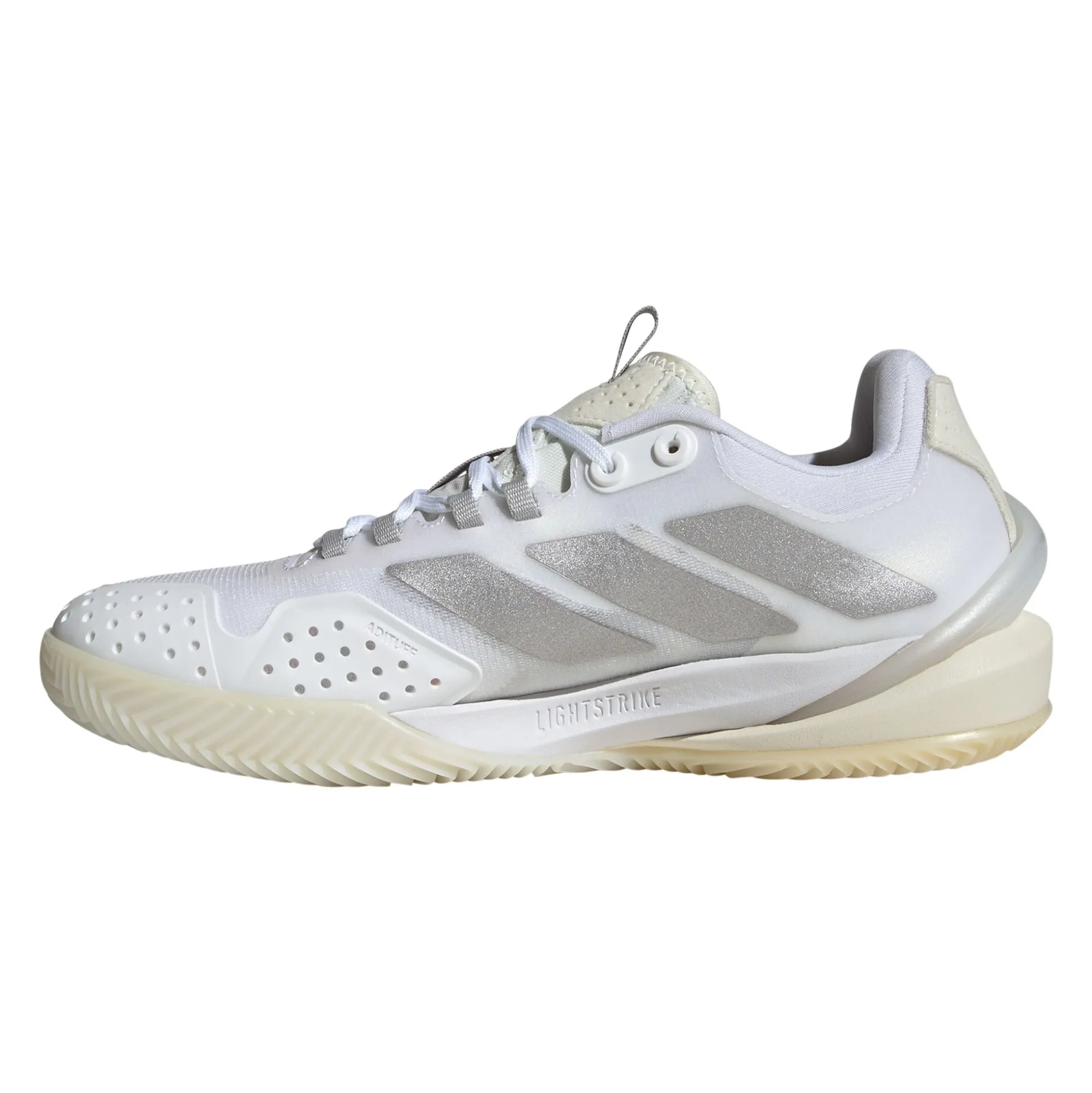 Sale Adizero Cybersonic Clay Court Shoe Women - White, Silver Clay Court Shoes
