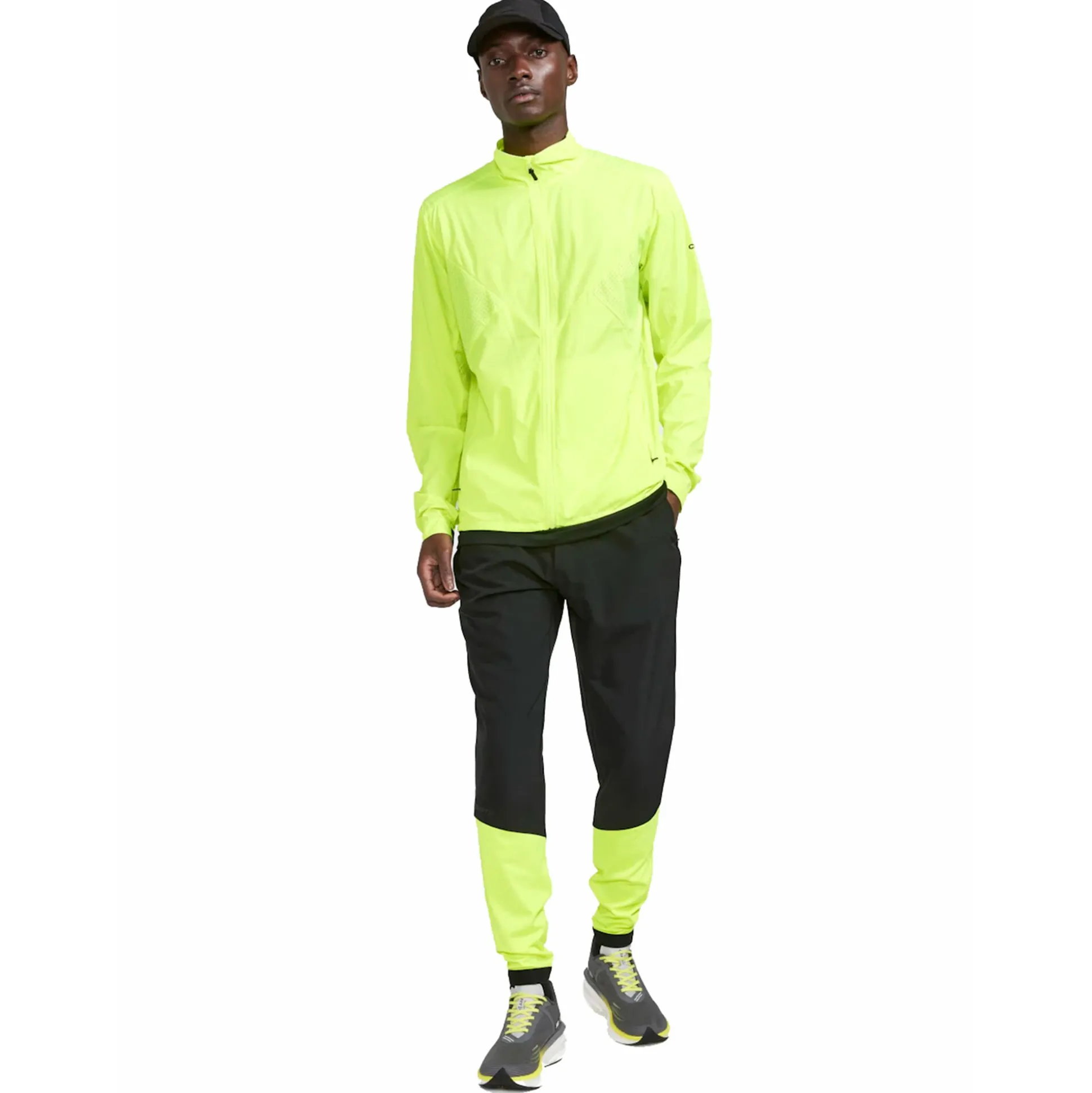 Outlet ADV Essence Wind Running Jacket Men - Neon Yellow Running Clothing
