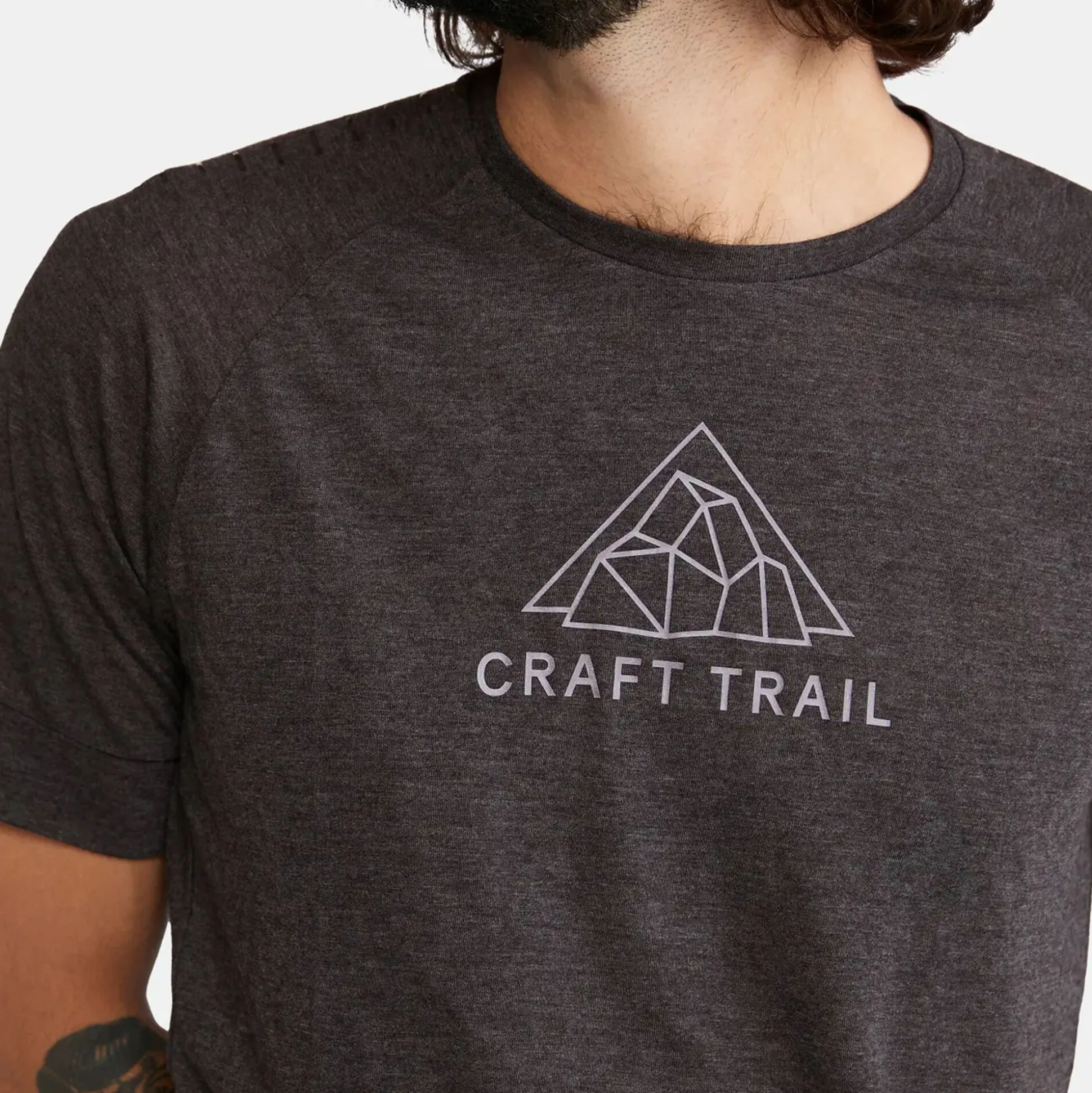 Store ADV Trail Wool Running Shirt Men - Dark Grey Running Clothing