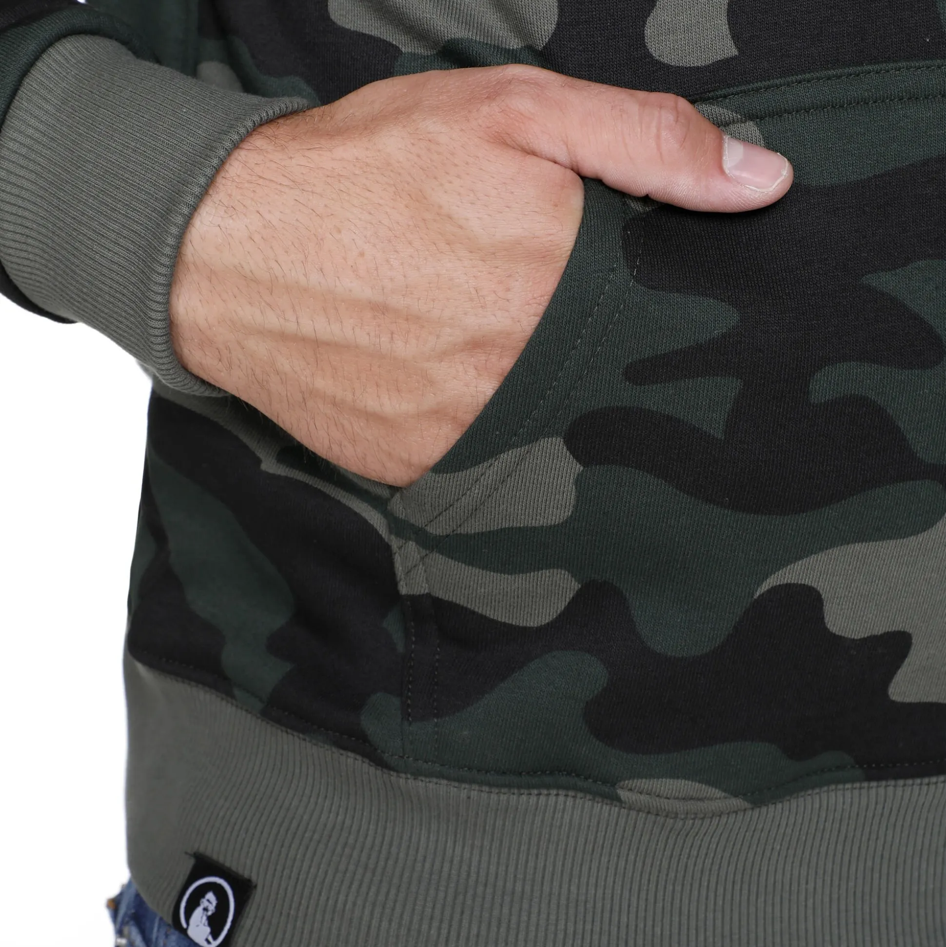Shop Advantage Logo Hoody Men - Khaki, Olive Hoodies & Sweaters