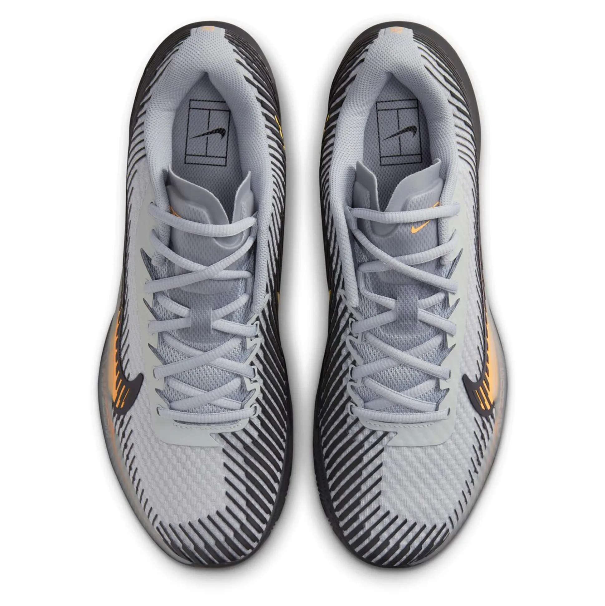 Store Air Zoom Vapor 11 Clay Court Shoe Men - Grey, Orange Clay Court Shoes