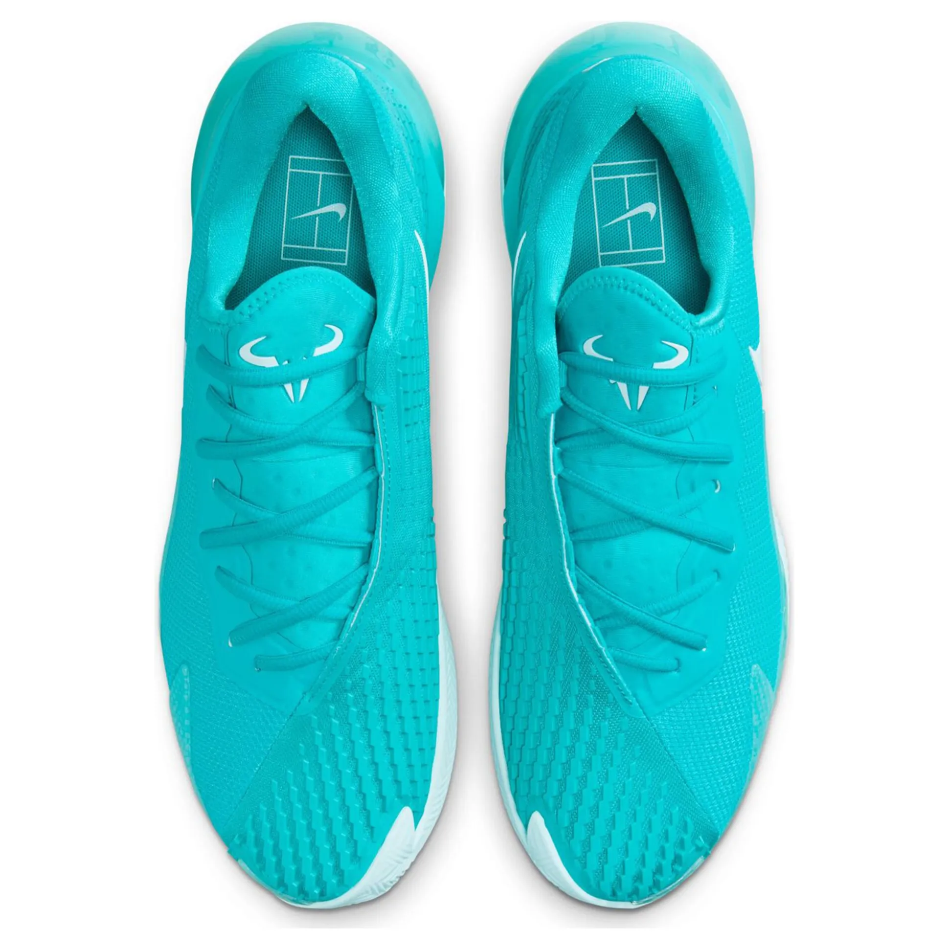 Cheap Air Zoom Vapor Cage 4 Rafa Clay Court Shoe Men - Turquoise, White Clay Court Shoes