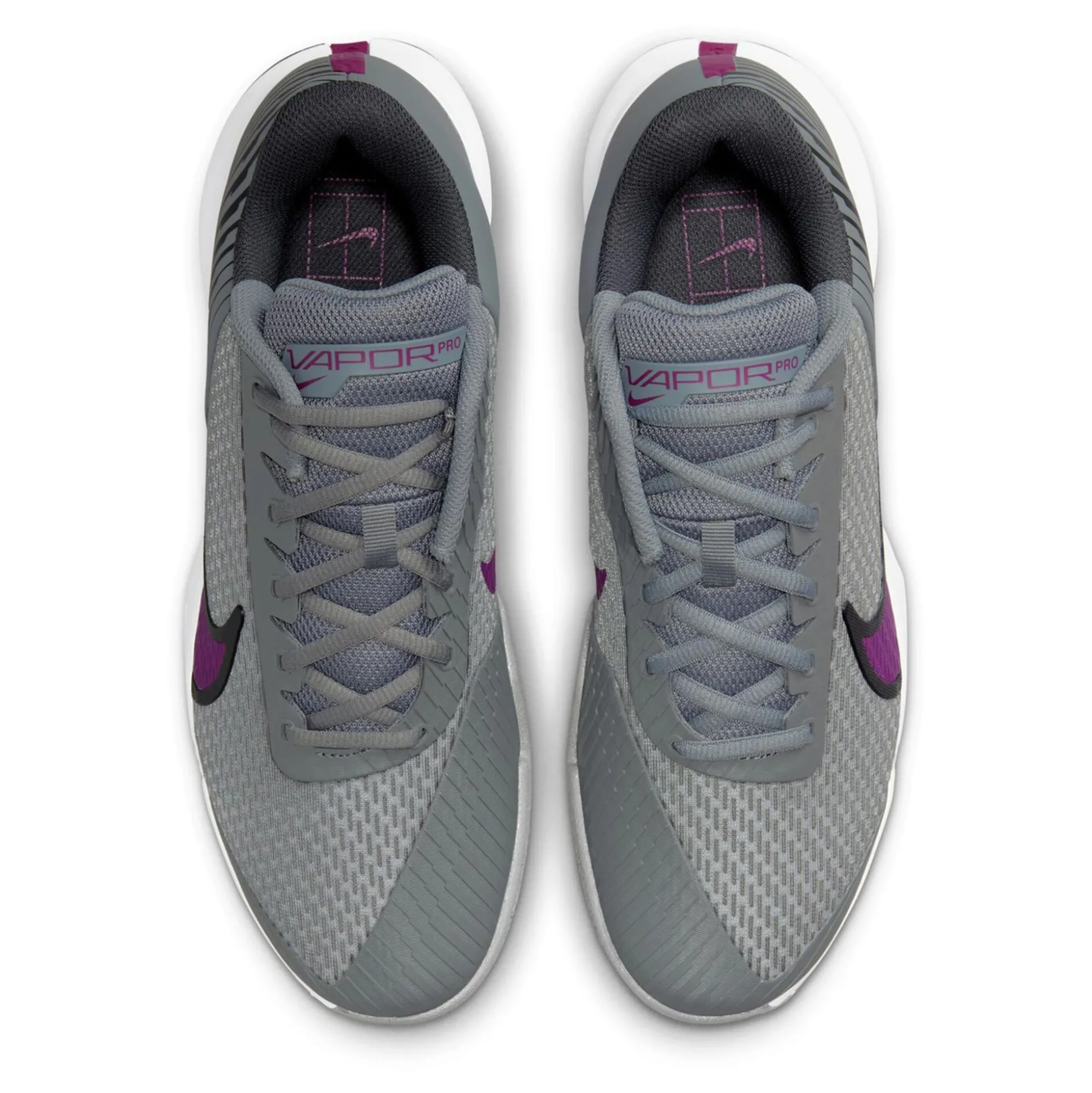 Store Air Zoom Vapor Pro 2 Clay Court Shoe Men - Grey, Berry Clay Court Shoes
