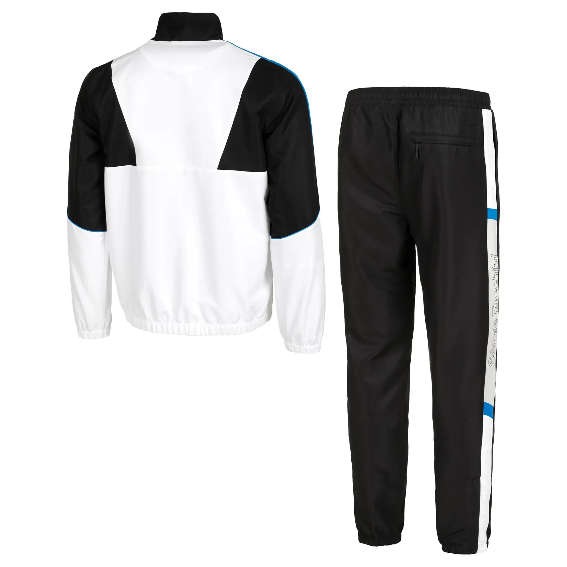 Hot Alettone Tracksuit Men - Dark Blue, White Tracksuits