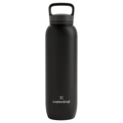 Fashion All-Purpose Thermo Bottle Schwarz 1L Water Bottle - Black Accessories