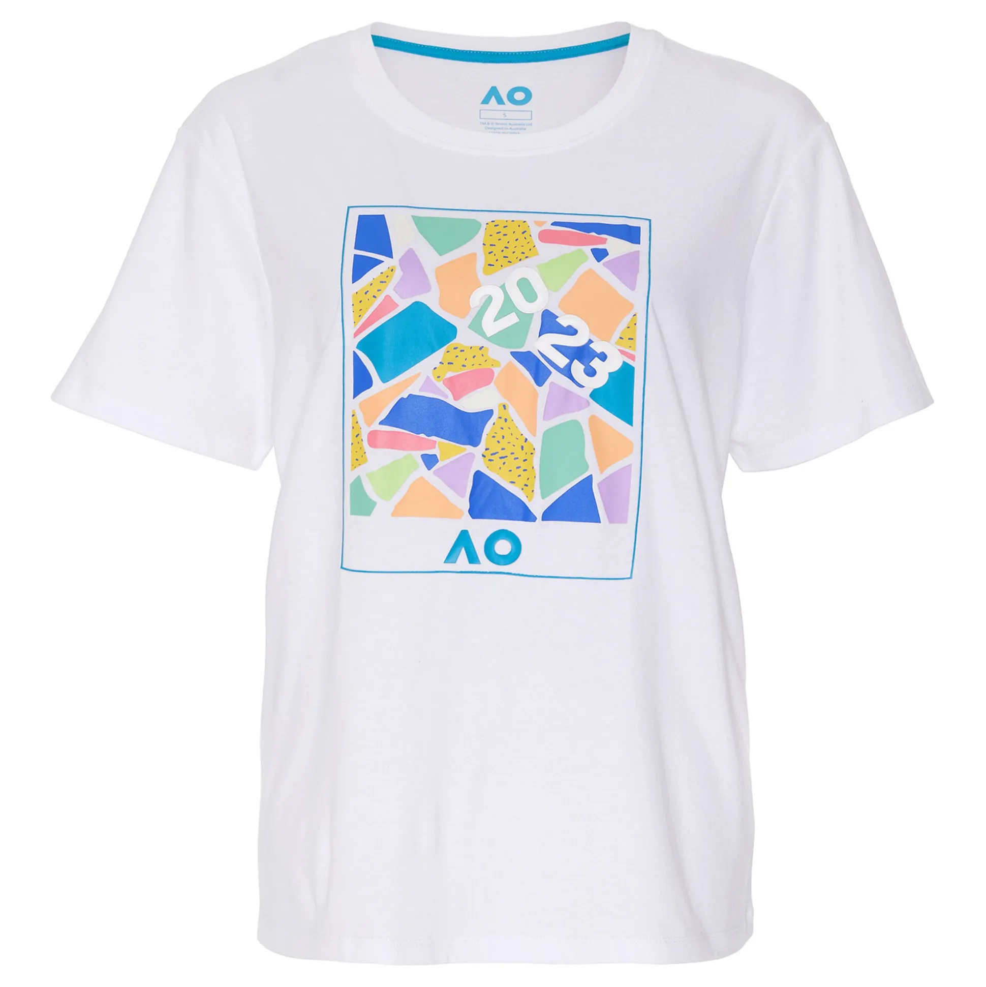 Hot AO Dated Mosaic T-Shirt Women - White, Multicoloured Shirts