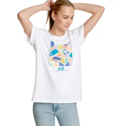 Hot AO Dated Mosaic T-Shirt Women - White, Multicoloured Shirts