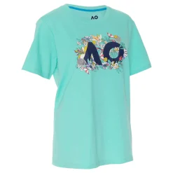 Cheap AO Floral Logo T-Shirt Women - Turquoise, Multicoloured Shirts