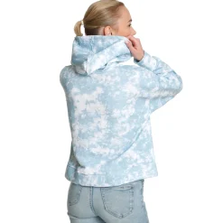 Best AO Tie Dye Hoody Women - Light Blue, White Hoodies & Sweaters