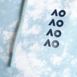 Best AO Tie Dye Hoody Women - Light Blue, White Hoodies & Sweaters