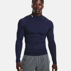 Cheap Armour Comp Mock Long Sleeve Men - Shirts|Tops