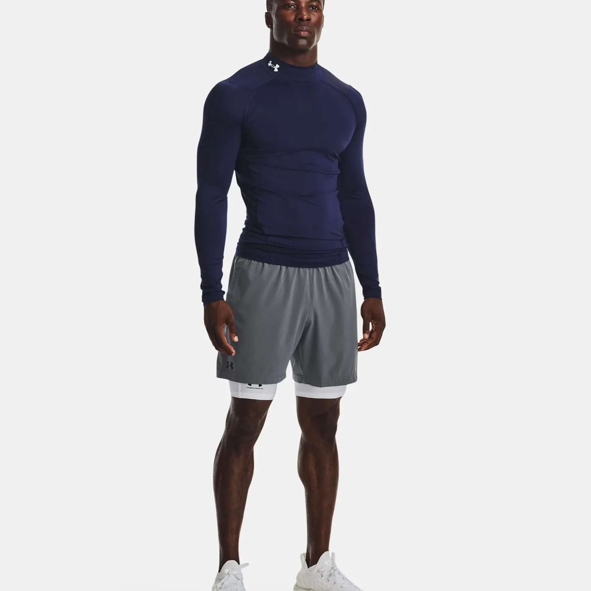 Cheap Armour Comp Mock Long Sleeve Men - Shirts|Tops