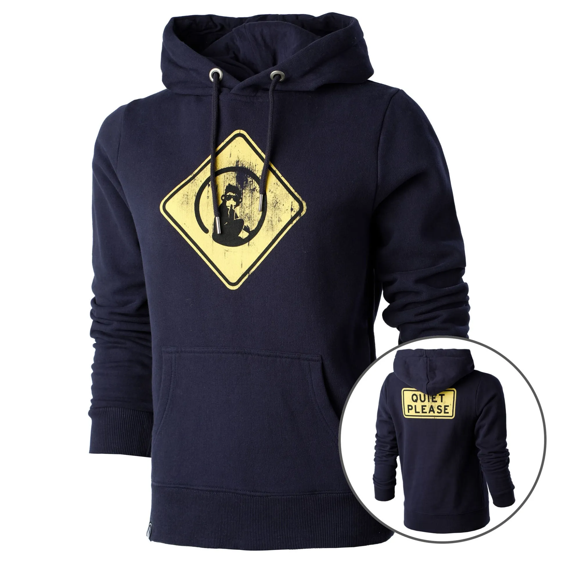 Cheap Australia Road Sign Hoody Women - Dark Blue, Yellow Hoodies & Sweaters