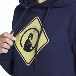 Cheap Australia Road Sign Hoody Women - Dark Blue, Yellow Hoodies & Sweaters