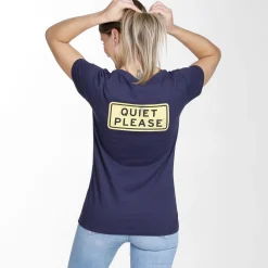 New Australia Road Sign T-Shirt Women - Dark Blue, Yellow Shirts