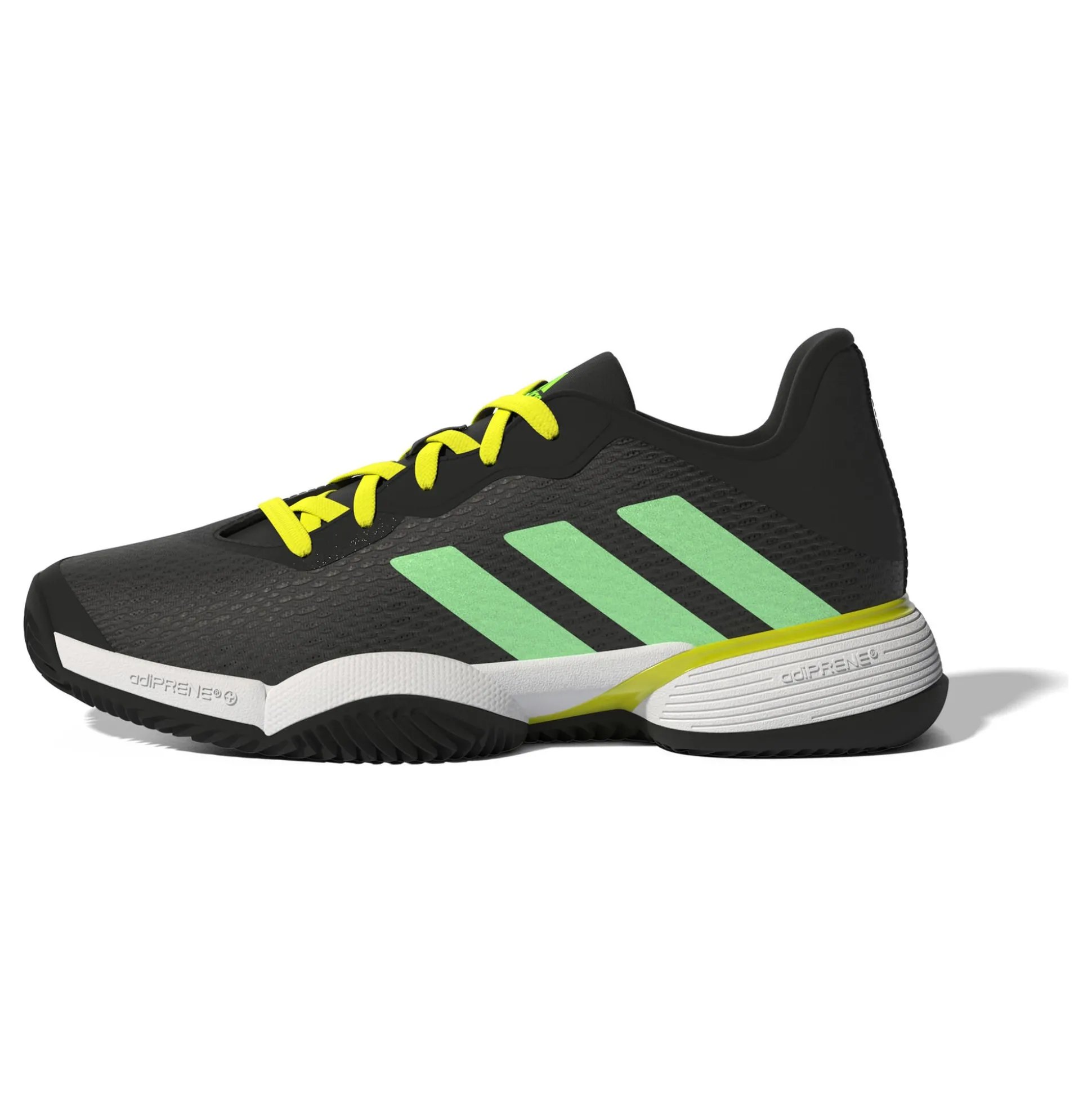 Fashion Barricade Clay Court Shoe Kids - Black, Green Clay Court Shoes