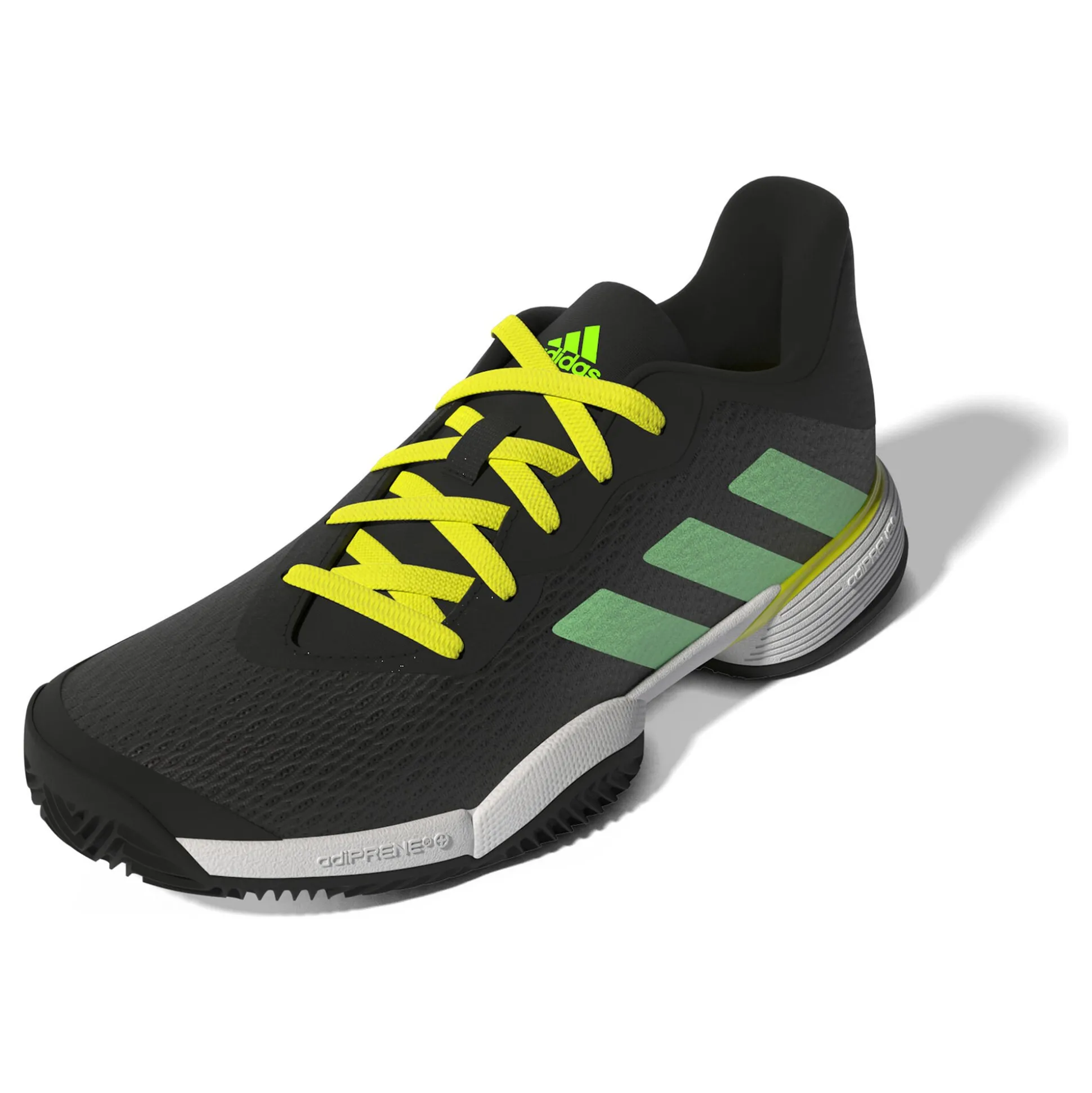 Fashion Barricade Clay Court Shoe Kids - Black, Green Clay Court Shoes
