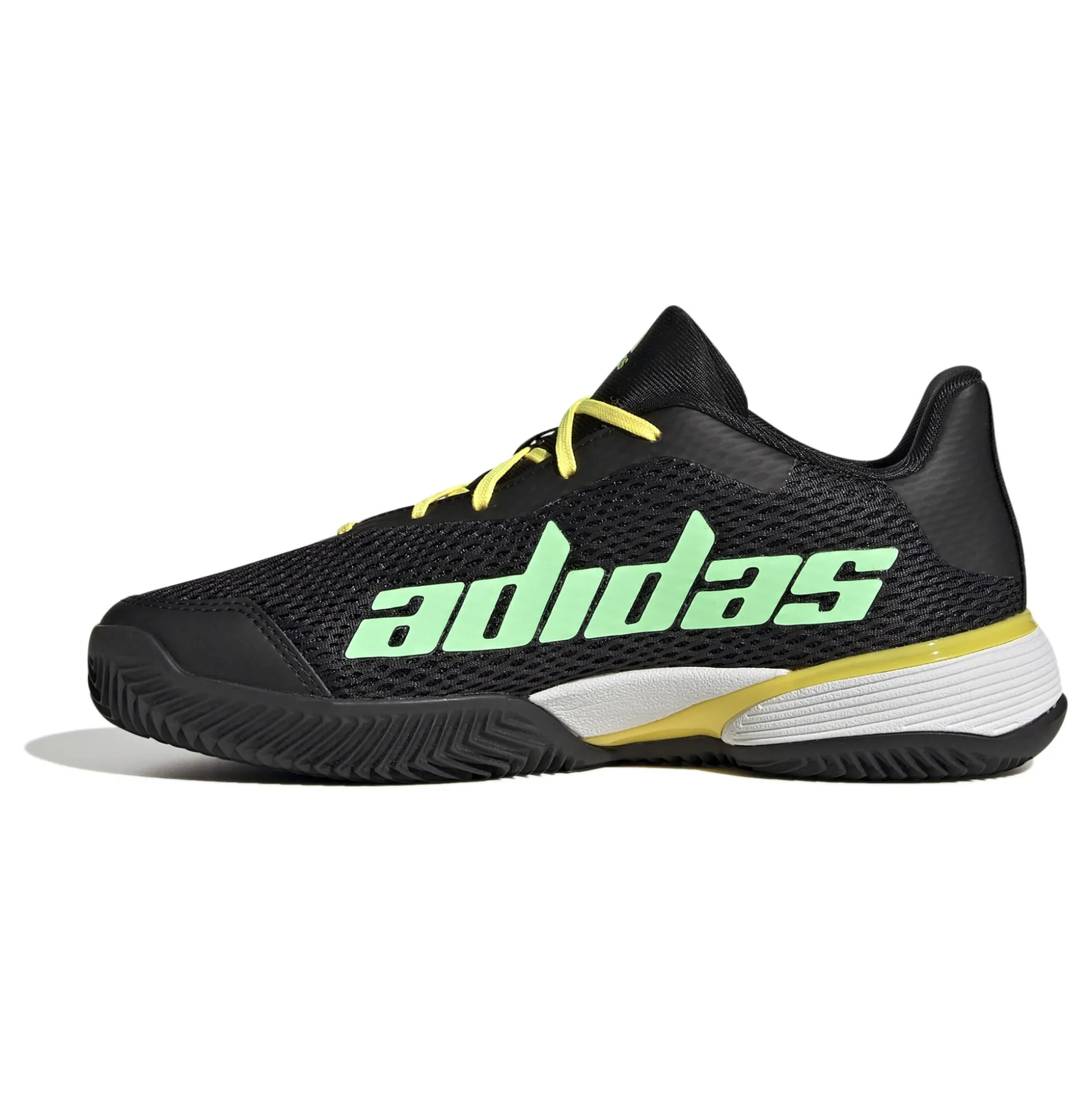Fashion Barricade Clay Court Shoe Kids - Black, Green Clay Court Shoes