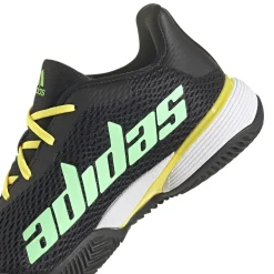 Fashion Barricade Clay Court Shoe Kids - Black, Green Clay Court Shoes