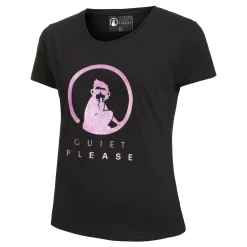 Shop Baseline Logo Glitter T-Shirt Women - Black, Pink Shirts