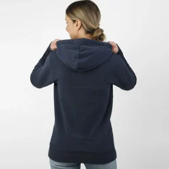 Flash Sale Baseline Logo Metallic Hoody Women - Dark Blue, Gold Hoodies & Sweaters